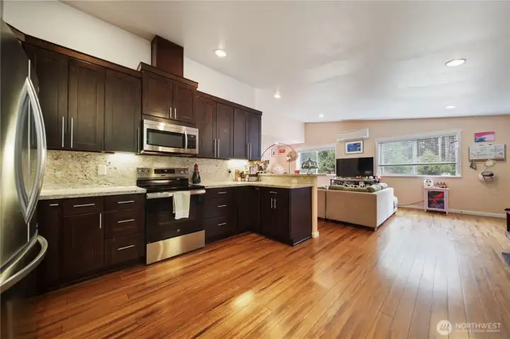 1158 SF home. Great room and Kitchen