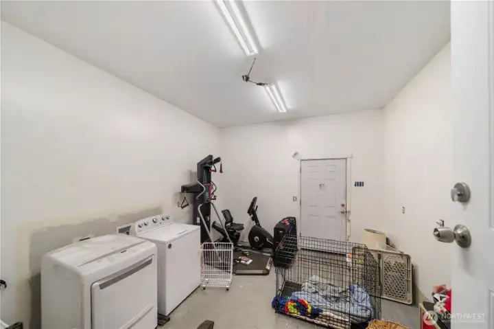 1158 SF home. Laundry and storage room