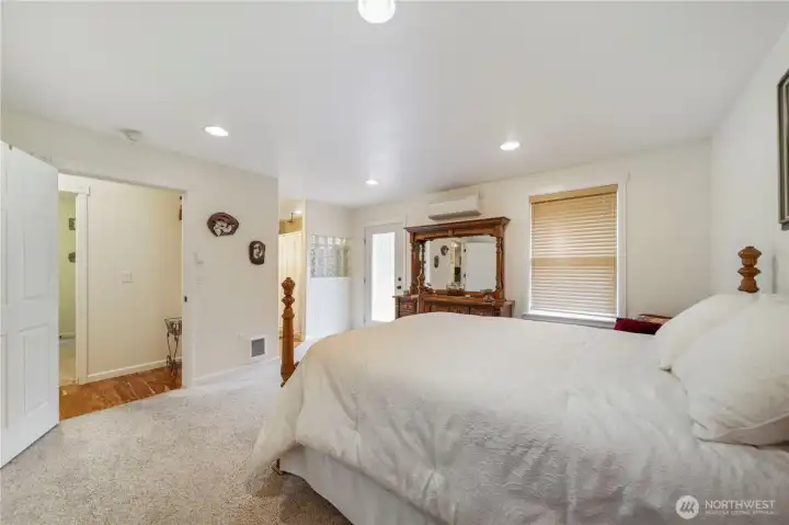 1450 SF home. Main Bedroom side door to private deck.