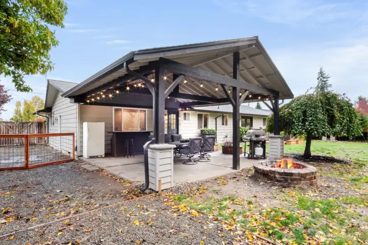 Plenty of parking behind the gate area