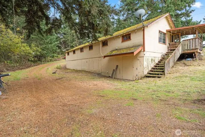 Duplex with storage underneath