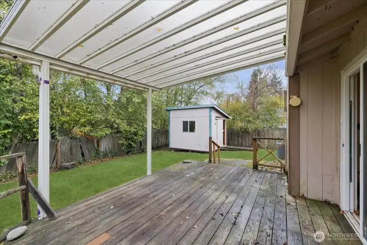 Covered back deck