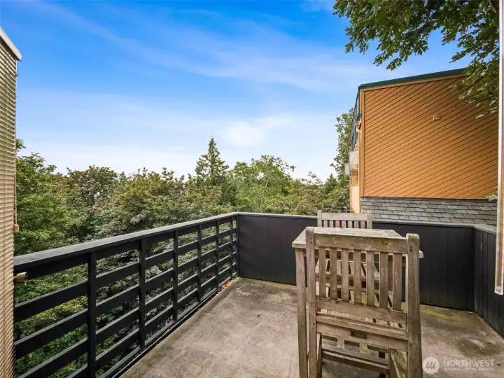 The primary suite deck