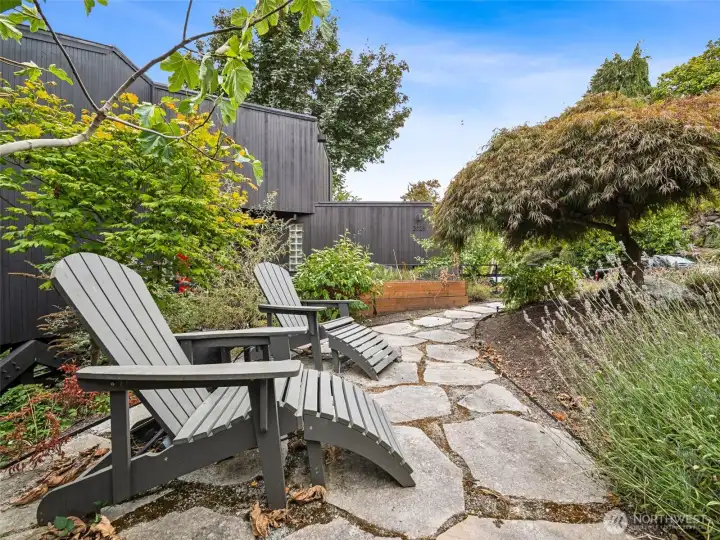 A beautifully landscaped garden