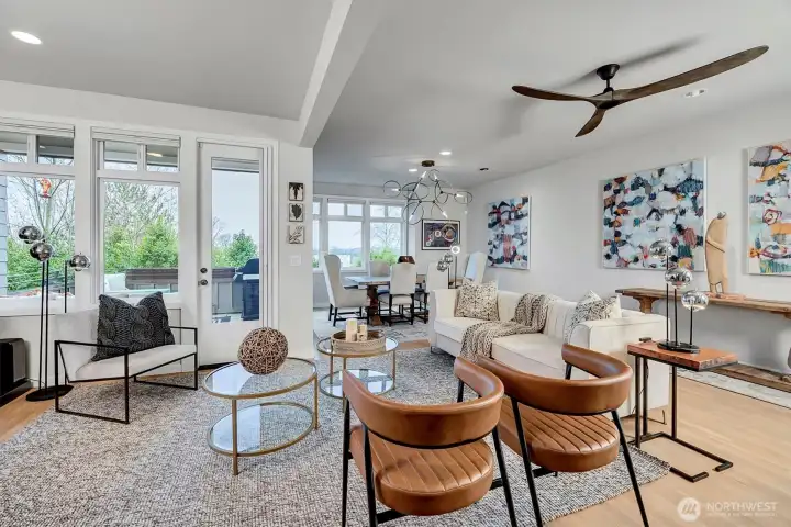 Extensive upgrades!  Views of Olympic Mountains on a clear day.