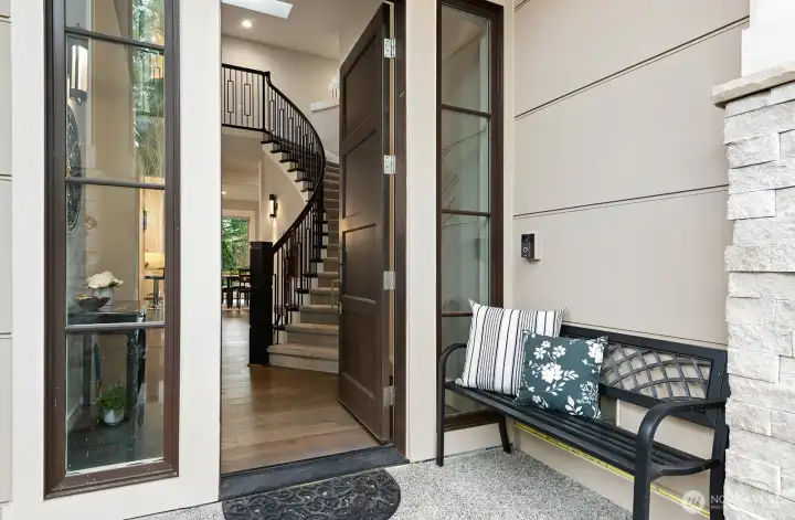 Stunning entry welcomes you home.