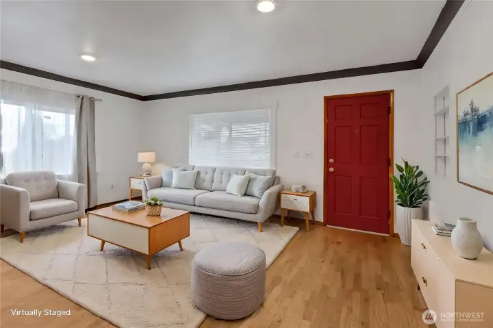 Living Room With New Flooring...