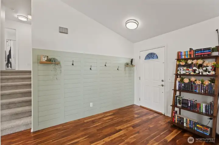 Custom trim work throughout the house.