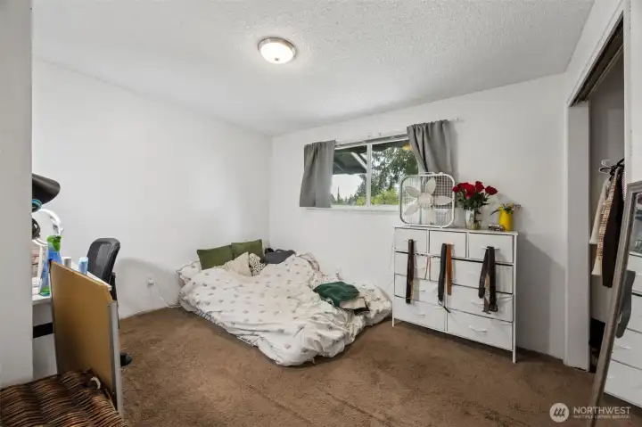 Third bedroom also looks out over front of the property.