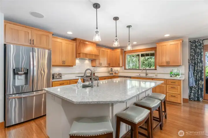 The kitchen is an entertainers dream!
