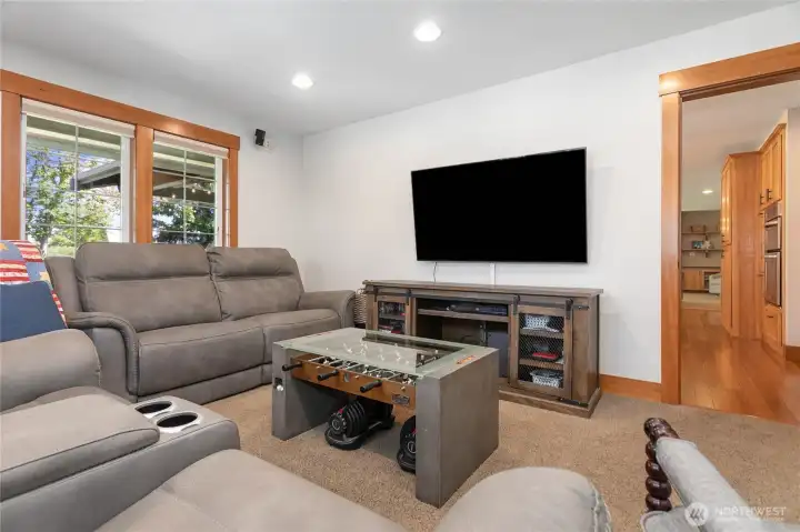 Bonus family room located off of the kitchen.