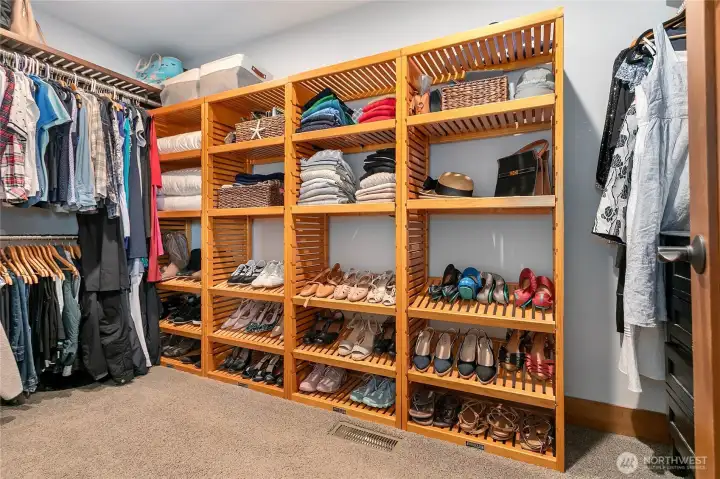 Large walk-in closet.