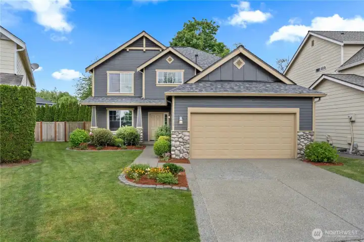 Charming 4-bedroom Craftsman nestled in the desirable Elk Run Meadows community! Features a beautifully maintained exterior, pristine curb appeal, a 2-car attached garage, and a welcoming front entryway Charming 4-bedroom Craftsman nestled in the desirable Elk Run Meadows community! Features a beautifully maintained exterior, pristine curb appeal, a 2-car attached garage, and a welcoming front entryway