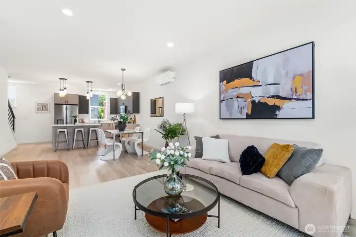 Open, Spacious Living Level Open, Spacious Living Level