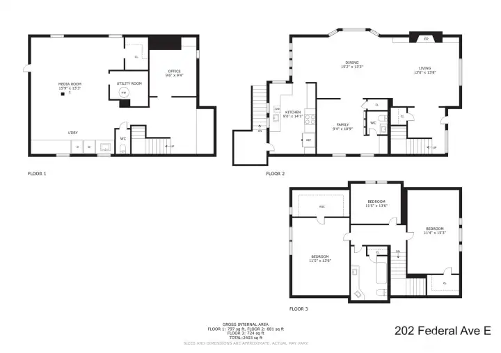 Floor plan of main home.