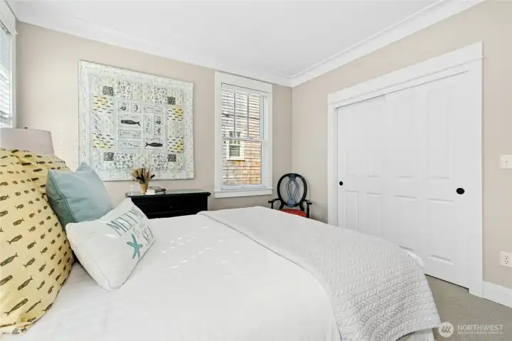 Storage is abundant throughout the home, with generous closet space in every room to keep everything neat and tidy. Storage is abundant throughout the home, with generous closet space in every room to keep everything neat and tidy.