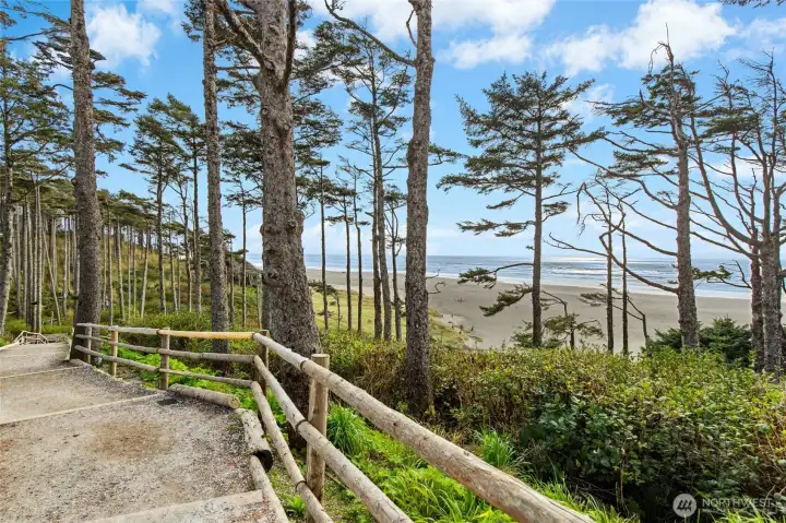 Scenic trails lead straight to the beach for endless coastal fun. Scenic trails lead straight to the beach for endless coastal fun.