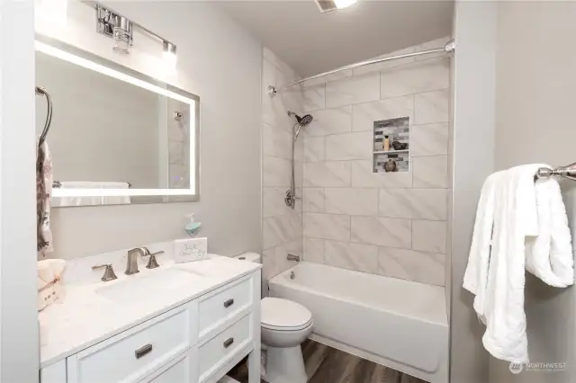 Another sweet bathroom. This makes a total of 3 and 1/2 baths, on this property! Beautiful!