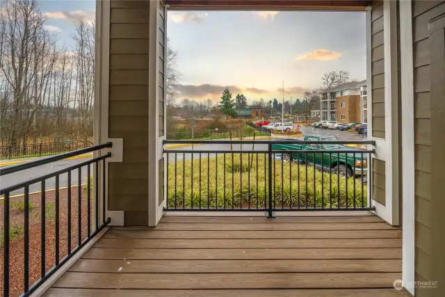 large deck/patio off the living area