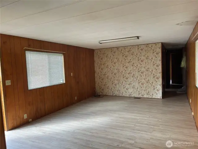 Large living area. Entry on the right side.