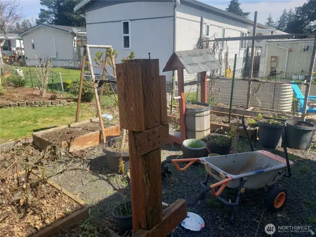 More raised bed garden area