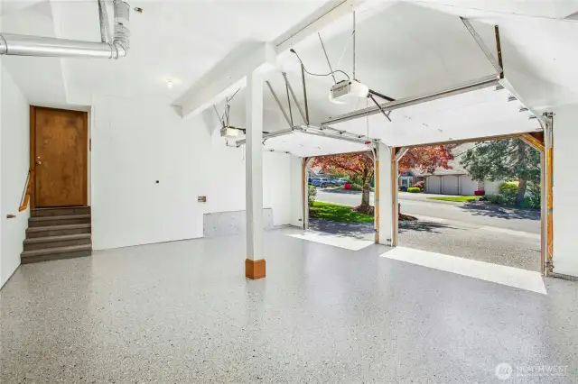 NEW custom epoxy-coated floor adds both flair and durability - May 2025.  NEW Furnace - 2021.  NEW Water Heater May 2025