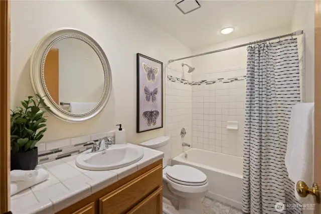 Upstairs hall bathroom