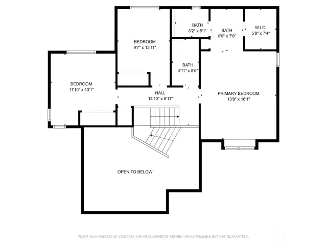 2nd Floor with Dimensions