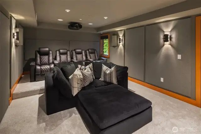 Theater seating stays with the home