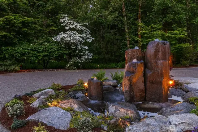 First of 3 water features to welcome you home.