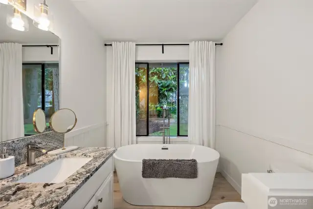 New Free Standing Soaking Tub & Fixtures!