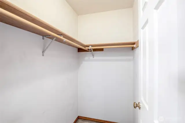 Walk-in closet in 2nd bedroom
