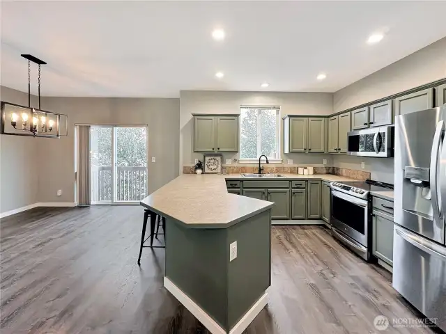Kitchen and dining room