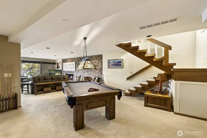 Lower level rec room