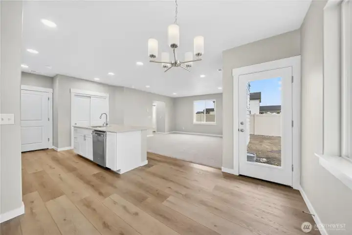 Kitchen open to Great Room