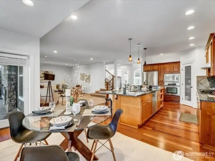 Nook of Kitchen,  virtually staged.