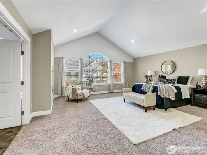 Main Bedroom, virtually staged.