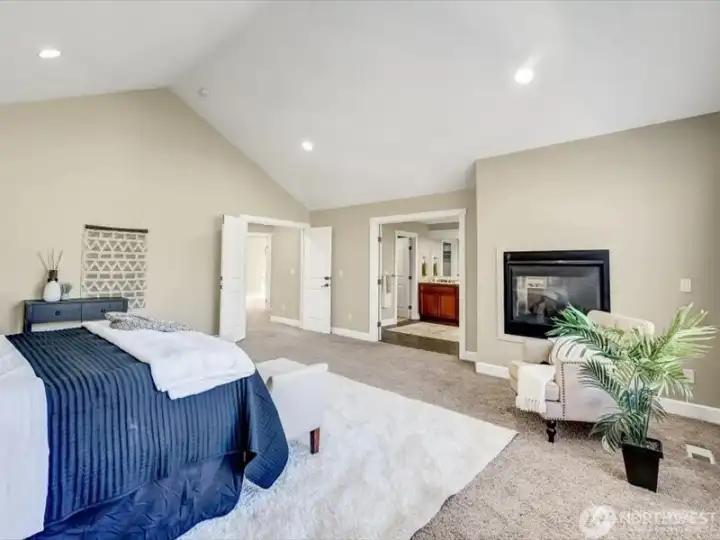 Main Bedroom, virtually staged.