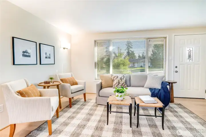 tons of light with large windows