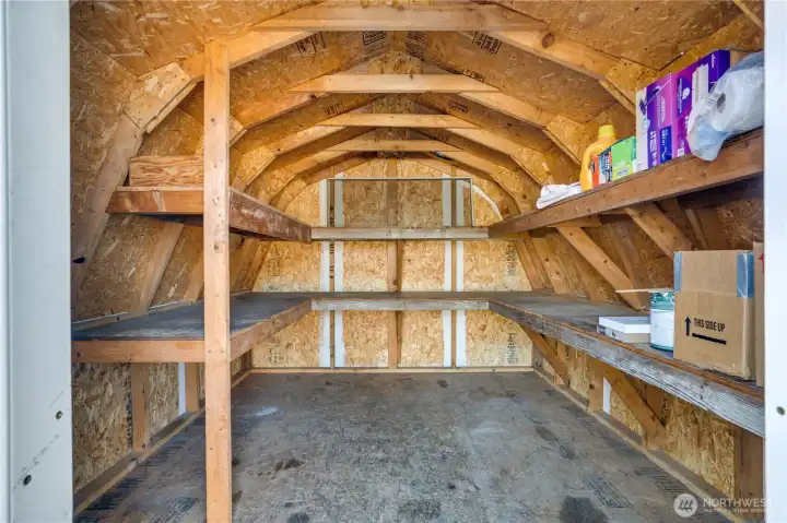 interior of shed