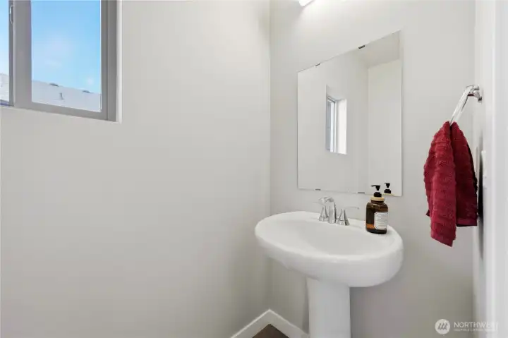 Main floor powder room.