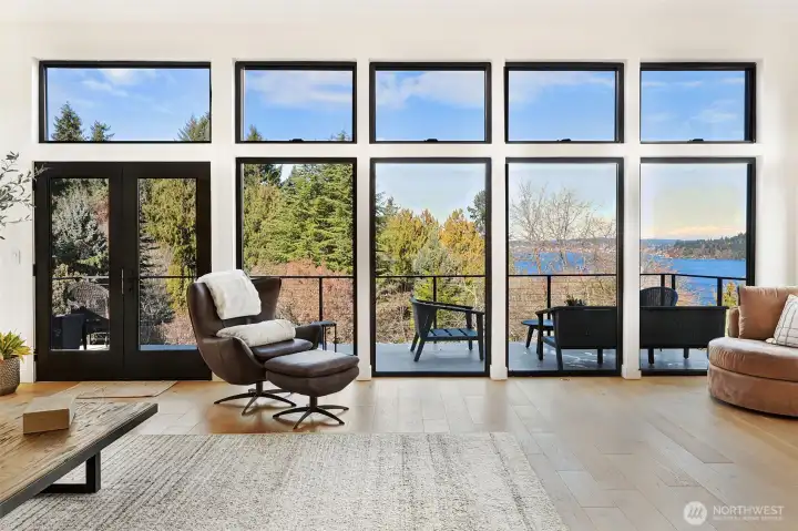 Sit inside or out, the view is equally as beautiful.