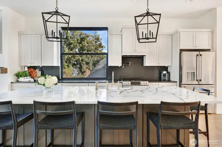Marvelous kitchen with views from your kitchen  sink too.