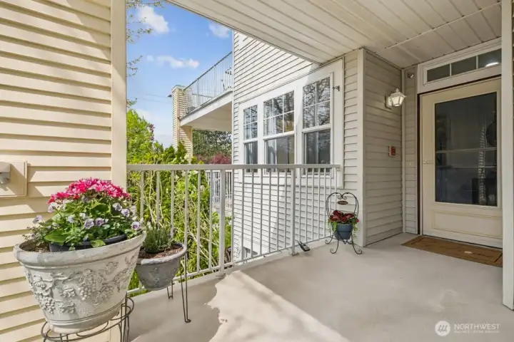 No stairs from parking to front door (with room for container gardening)