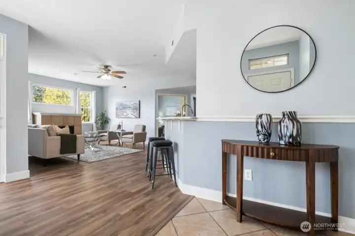 Bright, spotless and spacious interior