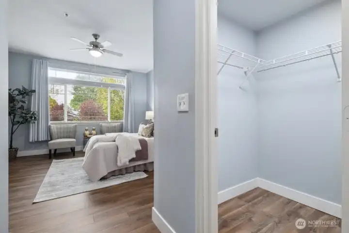 Not one but two closets - one of them a walk-in