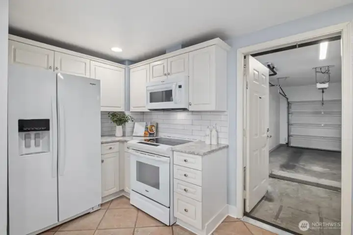 Door opens directly to your attached one-car garage