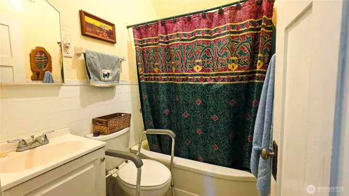 Full bathroom located on main floor.