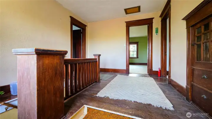 Heading upstairs to the three bedrooms.  all of them have great views. Facing West.