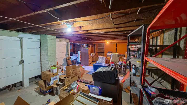 Large basement big enough for hobbies or just a great space for additional storage.